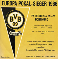 Europa-Pokal-Sieger 1966. BV Borussia 09 Dortmund.<br>-- Schtzpreis: 40,00  --