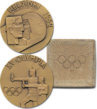 Olympic Games 1952. Participation Medal Helsinki