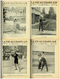 Mit zahlreichen Berichten von den Olympischen Spielen 1900 in Paris (ca. 125 Seiten mit ca. 200 S/W-Fotos) in "La vie au Grand Air". Jahrgang 1900 Nr. 69-120 (7.1.1900 bis 30.12.1900; 50 Hefte), kompletter Jahrgang gebunden.