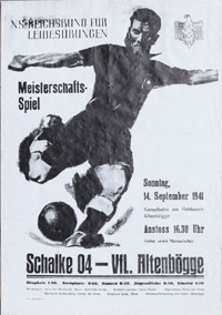 German Footballposter 1941 Schalke 04 83x60 cm