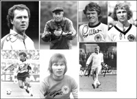 World Cup 1974. 7 Autographs German Team<br>-- Stima di prezzo: 125,00  --