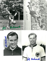 Autograph German Football. Fritz Herkenrath.<br>-- Estimatin: 60,00  --