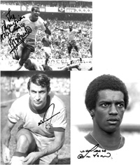 WorldCup 1970: 3 Autographs Brazil<br>-- Stima di prezzo: 60,00  --