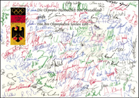 Olympic Games autograph 1988 Germany<br>-- Estimate: 50,00  --