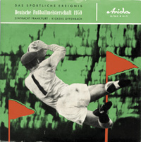 Das sportliche Ereignis: Die Deutsche Fuballmeisterschaft 1959. Eintracht Frankfurt - Kickers Offenbach. Am Mikrofon: Herbert Zimmermann.<br>-- Schtzpreis: 50,00  --