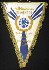 Schalke 04 Football match pennant 1977