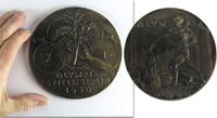 Olympic Games 1936 Torchrelay Plaque 13,7 cm<br>-- Estimatin: 380,00  --