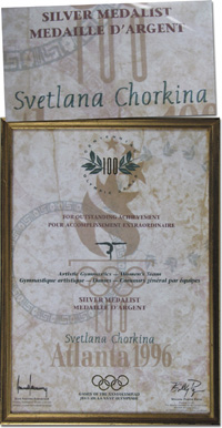 Olympic Games Atlanta 1996 Winner diploma