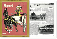 Spielberichte vom 1. Lnderspiel Schweiz v England (1:4) am 25.5.1911 in Bern. (3 Seiten mit 5 S/E-Fotos) In: "Sport" Nr. 13 v. 3.6.1911.<br>-- Schtzpreis: 100,00  --