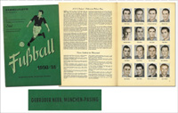 Fuball 1950/51. Bilder aus den Vereinen der Oberliga Sd. Album von "Gebrder NEEB, Mnchen-Pasing".
