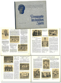 Brennpunkte des deutschen Sports. Band 3: Die XI.Olympiade 1936 Berlin. 5x Jesse Owens.<br>-- Schtzpreis: 320,00  --