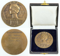 Fencing World Championship 1937 Paris Medal<br>-- Estimatin: 260,00  --