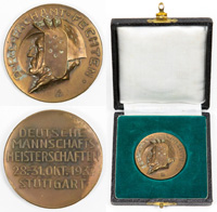 German fencing Championships 1937 Winner medal