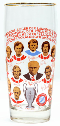 Bayern Munich. Beerglass 1974