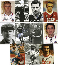 Autograph Football USSR Russia Legends 1960 1990<br>-- Estimate: 80,00  --