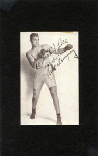 Boxing world Championautograph Jack Dempsey<br>-- Estimate: 100,00  --