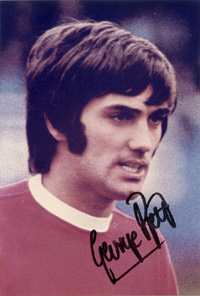 Autograph Football George Best Manchester United<br>-- Stima di prezzo: 90,00  --