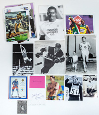 60 Reprofotos, Magazinbilder und Blancobelege von internationalen Medaillengewinner bei Olympischen Spielen 1936 - 2012.<br>-- Schtzpreis: 180,00  --
