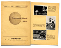 Deutsche Lnderspiele. Deutschland Schweiz 1950/51.
