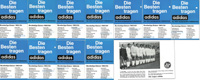 Die Besten tragen adidas. Der Welt meistgespielter Fuballschuh. Bundesliga-Saison 1963/64. 11 verschiedene Broschren!.