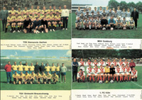 4 German Football Collector Cards from Bergmann<br>-- Estimatin: 40,00  --