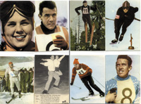 Olympia 1960 Squaw Valley. 17 verschiedene postkartengroe Sammelbilder (Kberich 30817-04).<br>-- Schtzpreis: 100,00  --
