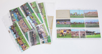 36 verschiedene Einzelbilder von Bauer fr das Album "Knig Fuball 1967/68. Spiele-Szenen-Siege." je 9,5x6,5 cm. Alles Sammelkarten mit Szenen von Spielen von Borussia Dortmund.