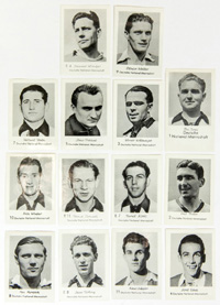 World Cup 1954. 14 German football sticker<br>-- Stima di prezzo: 40,00  --