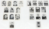 52 verschiedene Bilder einer unbekannten Serie "Fuball-Weltmeisterschaft 1954". Papier je 5,5x4 cm.<br>-- Schtzpreis: 50,00  --