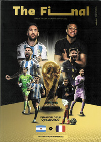Offizielles Programm der Fuball - Weltmeisterschaft 2022 zum Endspiel "The Final" Argentinien v Frankreich am 18.12.2022 im Lusail Stadium.<br>-- Schtzpreis: 80,00  --