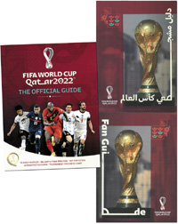 2x Offizielle Fanguides (1x englisch; 1x arabisch) und 1x FIFA World Cup Qatar 2022 "The official Guide".<br>-- Schtzpreis: 80,00  --