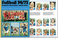 German Football Sticker album from Bergmann 1974<br>-- Estimatin: 150,00  --