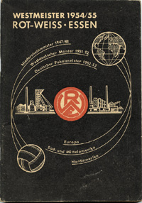 Rot-Weiss Essen. Rare Football broschur 1955<br>-- Stima di prezzo: 70,00  --
