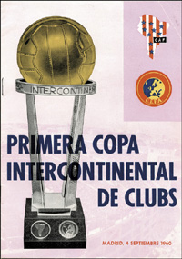 Primera Copa Intercontinental de Clubs. C.A.Penarol - Real Madrid. Madrid, 4.Spetember 1960.