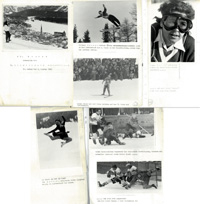 33 S/W-Pressefotos (Agentur G.Bahr) von den Olympischen Winterspielen S.Moritz 1948. 18x13 bis 17,5x9 cm.
