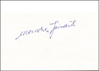 (1906-1990). Karteikarte mir original Ssignatur von Maudr Jindrich CSR). Silbermedaillengewinner der Olympischen Spiel 1928 im Ringen, 12,5x7,5 cm.