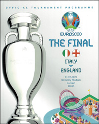 The Final. Italy v England 11.07.2021 Wembly Stadium London. Official Programme UEFA Euro 2020.<br>-- Schtzpreis: 60,00  --