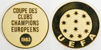 UEFA Club Cup 1983 medal Haburger SV Juventus