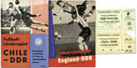 Football Programm GDR v England 1963 + 1966<br>-- Estimatin: 60,00  --
