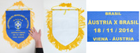 Football Match pennant Austria vs. France 2014<br>-- Stima di prezzo: 550,00  --