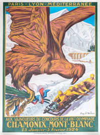 Olympic Winter Games 1924 Official Poster
