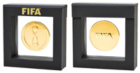 FIFA U-17 World Cup Mexico 2011. Offizielle Teilnehmermedaille. Bronze, vergoldet, 5 cm. In original Box.<br>-- Schtzpreis: 125,00  --
