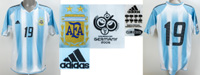 World Cup 2006 match worn footb. shirt Argentina<br>-- Estimation: 1200,00  --