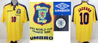World Cup 1998 match worn fb. shirt Scottland<br>-- Estimate: 1200,00  --