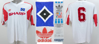 match worn football shirt Hamburger SV 1987-1990