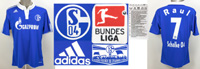 Original match worn Spielertrikot von Schalke 04 mit der Rckennummer 7. Getragen von Raul in einem Spiel der Fuball Bundesliga in der Saison 2011/2012. Raul ist 102-facher Nationalspieler von Spanien. Status:ABC.<br>-- Schtzpreis: 450,00  --