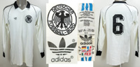 match worn football shirt Germany 1983-1984
