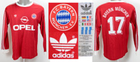 match worn football shirt Bayern Munich 1990/1991