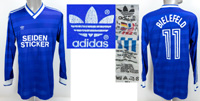 match worn football shirt Arminia Bielefeld 1984<br>-- Estimate: 580,00  --