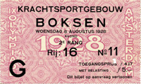 Eintrittskarte OSS1928